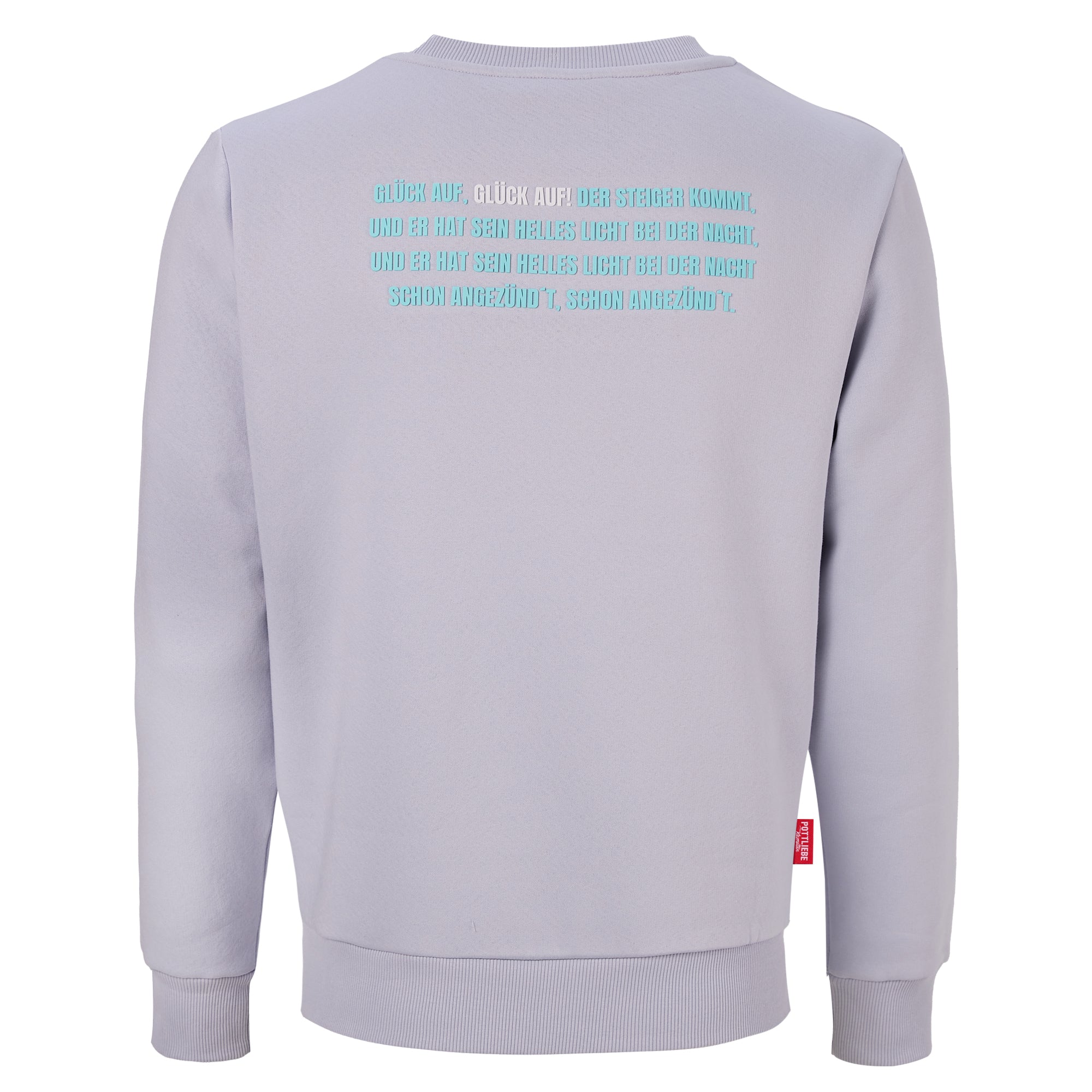 Crewneck "GLÜCK AUF" Grau / Mint