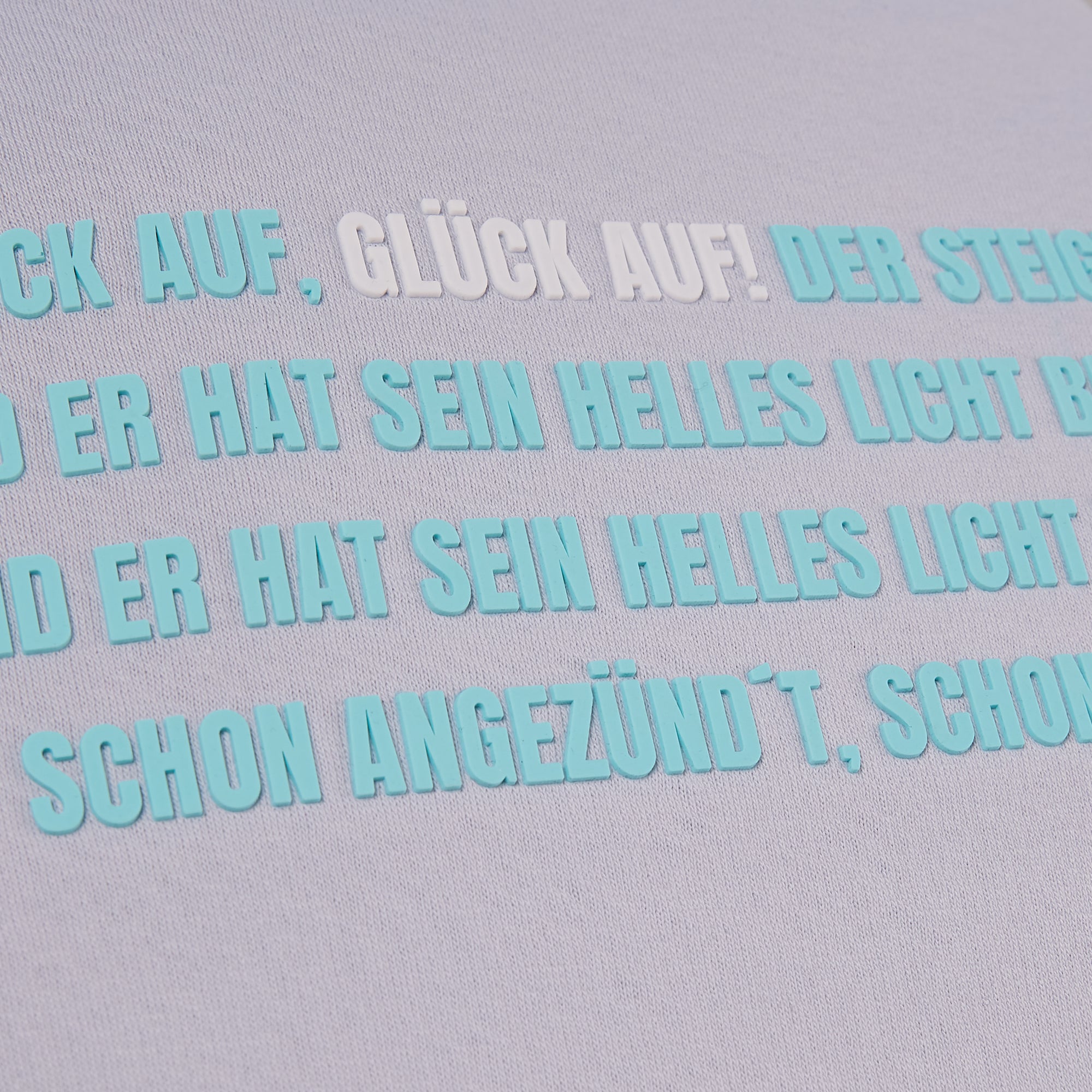 Crewneck "GLÜCK AUF" Grau / Mint