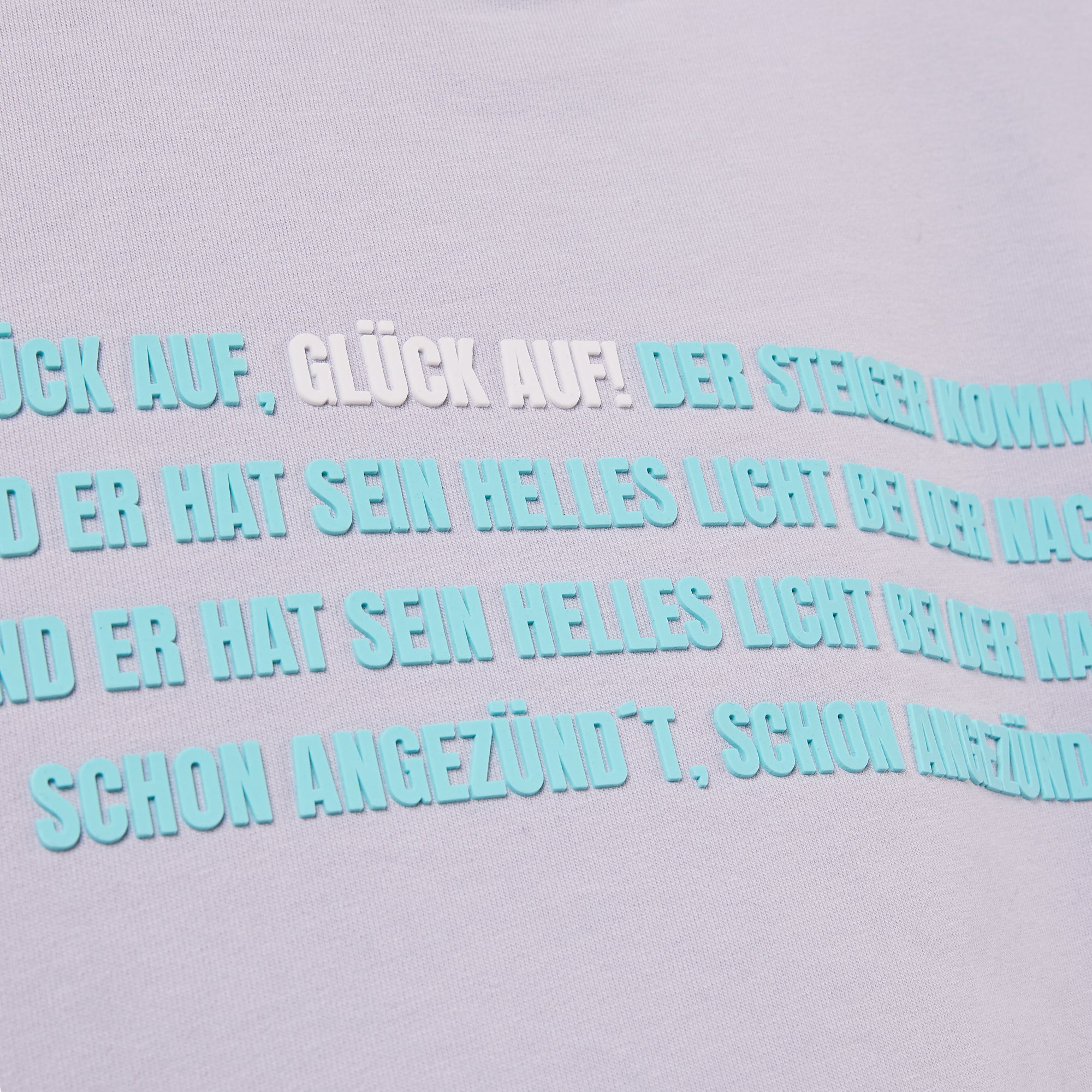 "GLÜCK AUF" Shirt Grau / Mint