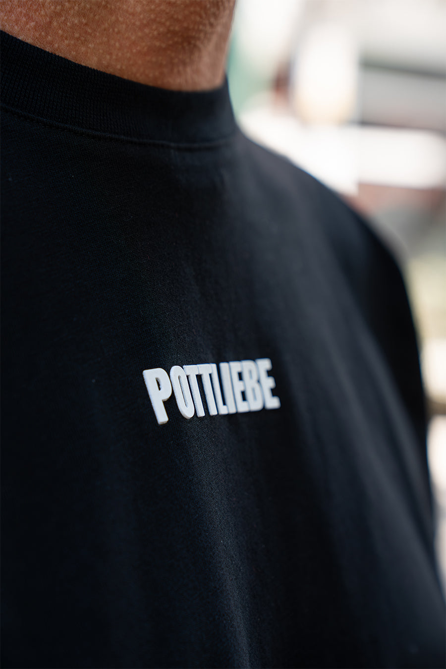 "GLÜCK AUF" Shirt black / white