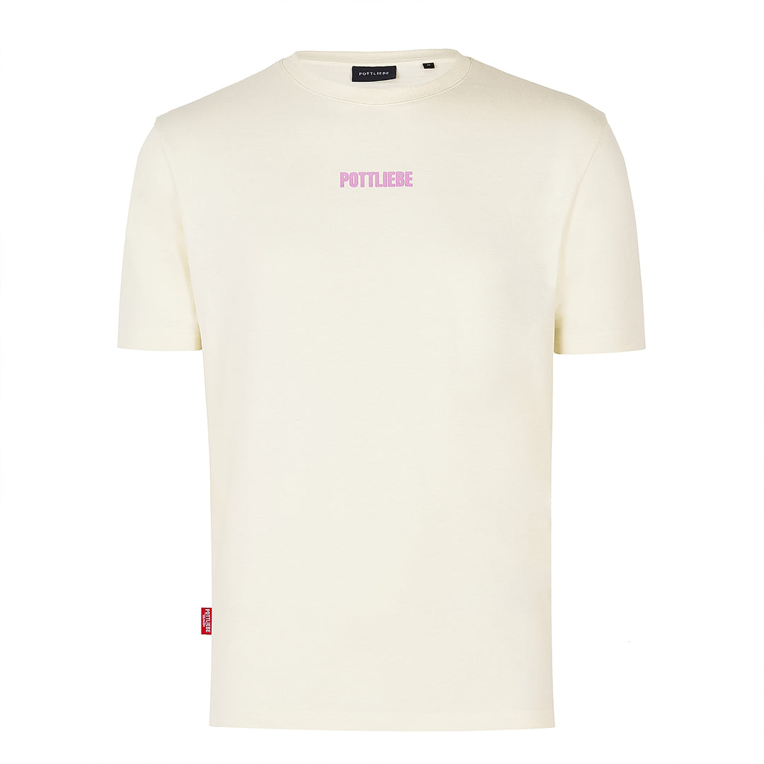 "GLÜCK AUF" Shirt beige / lavender
