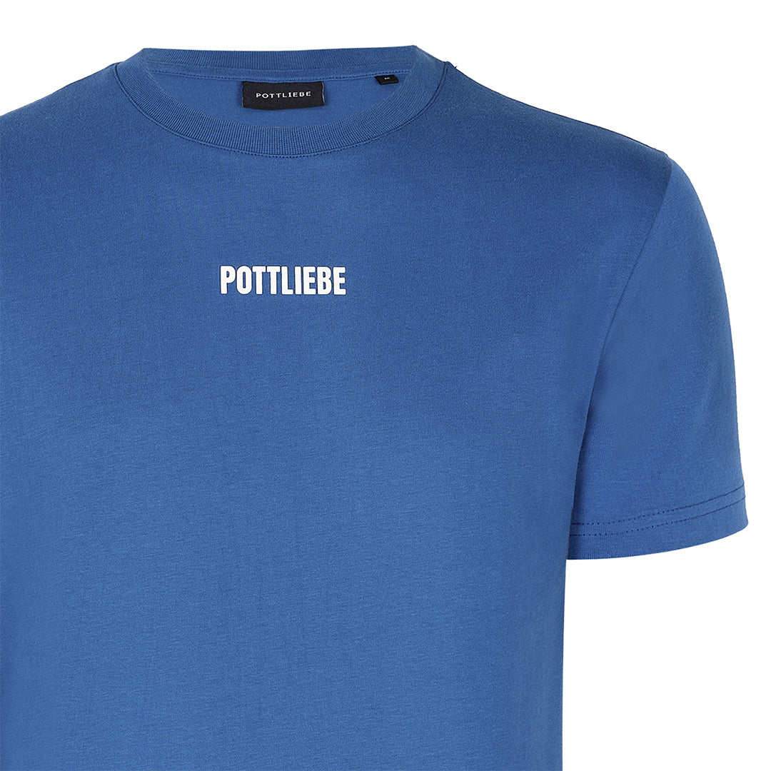 "GLÜCK AUF" Shirt blau / weiß