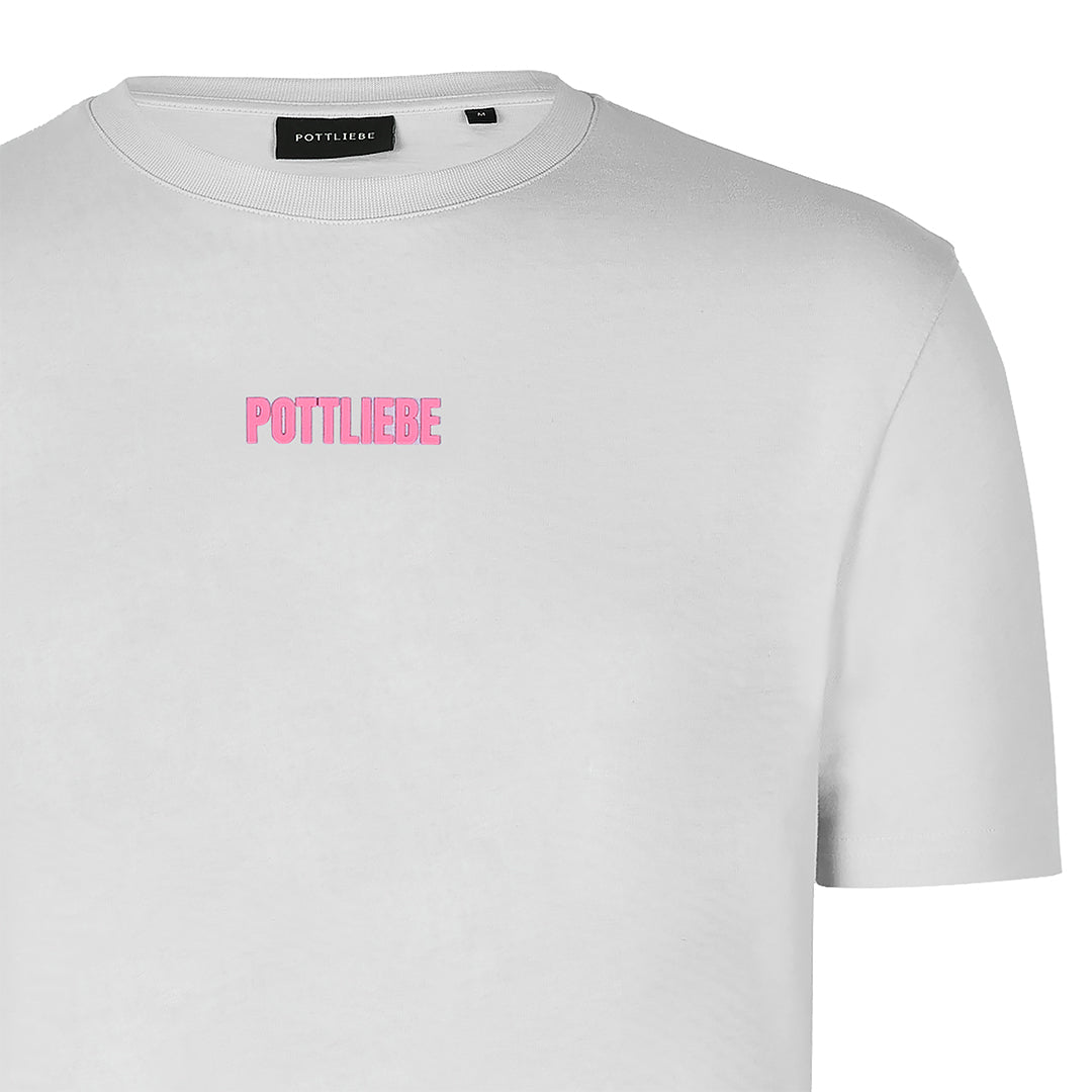 "GLÜCK AUF" Shirt grau / pink