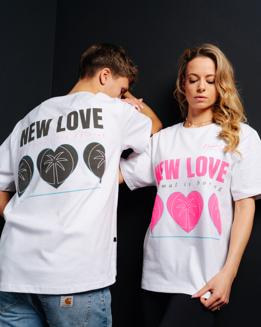 Camisa pesada extragrande blanca Neón