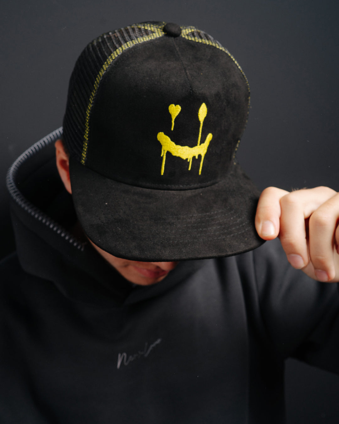 Truckercap NEWLOVE - Black/Yellow