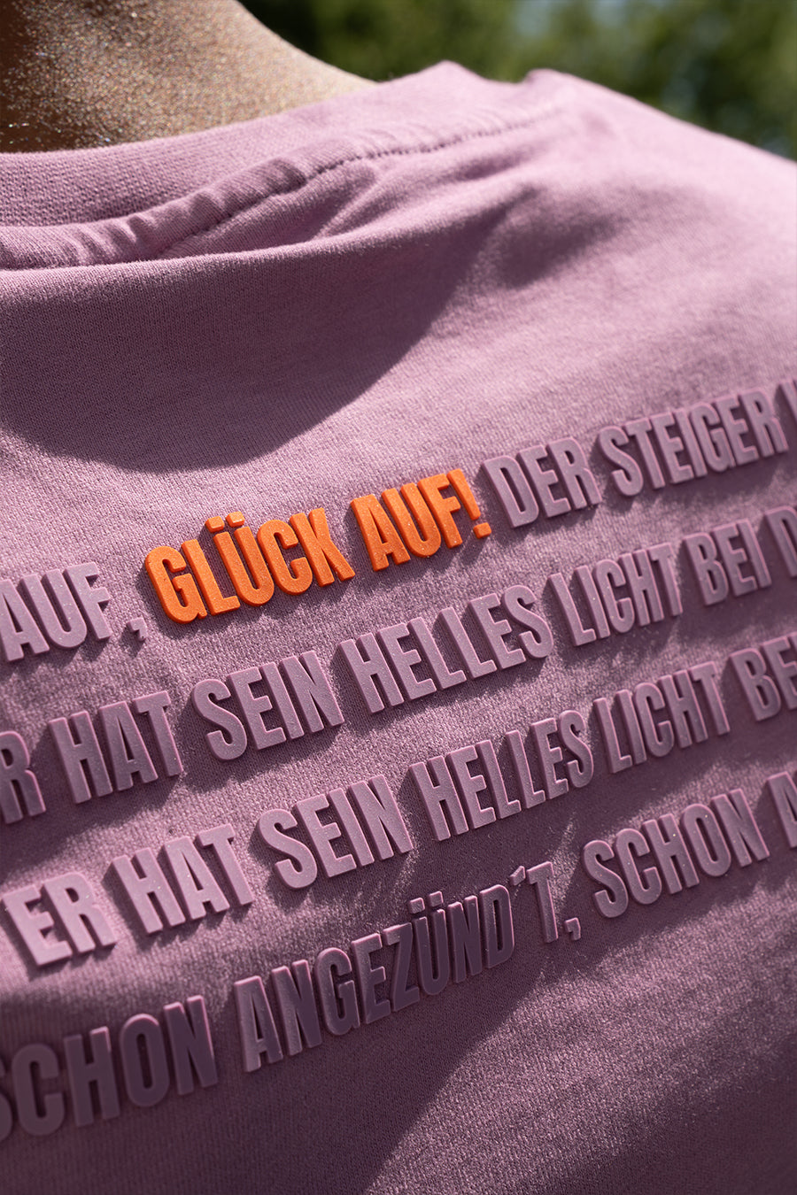 "GLÜCK AUF" Shirt berry