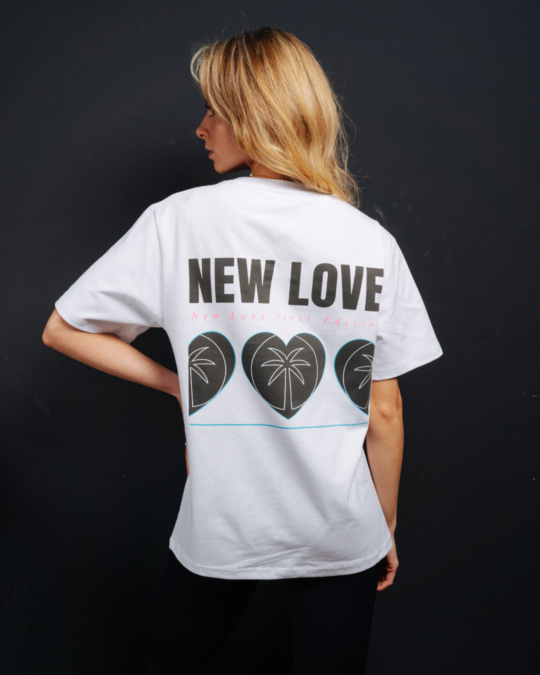 Camisa pesada extragrande blanca Neón