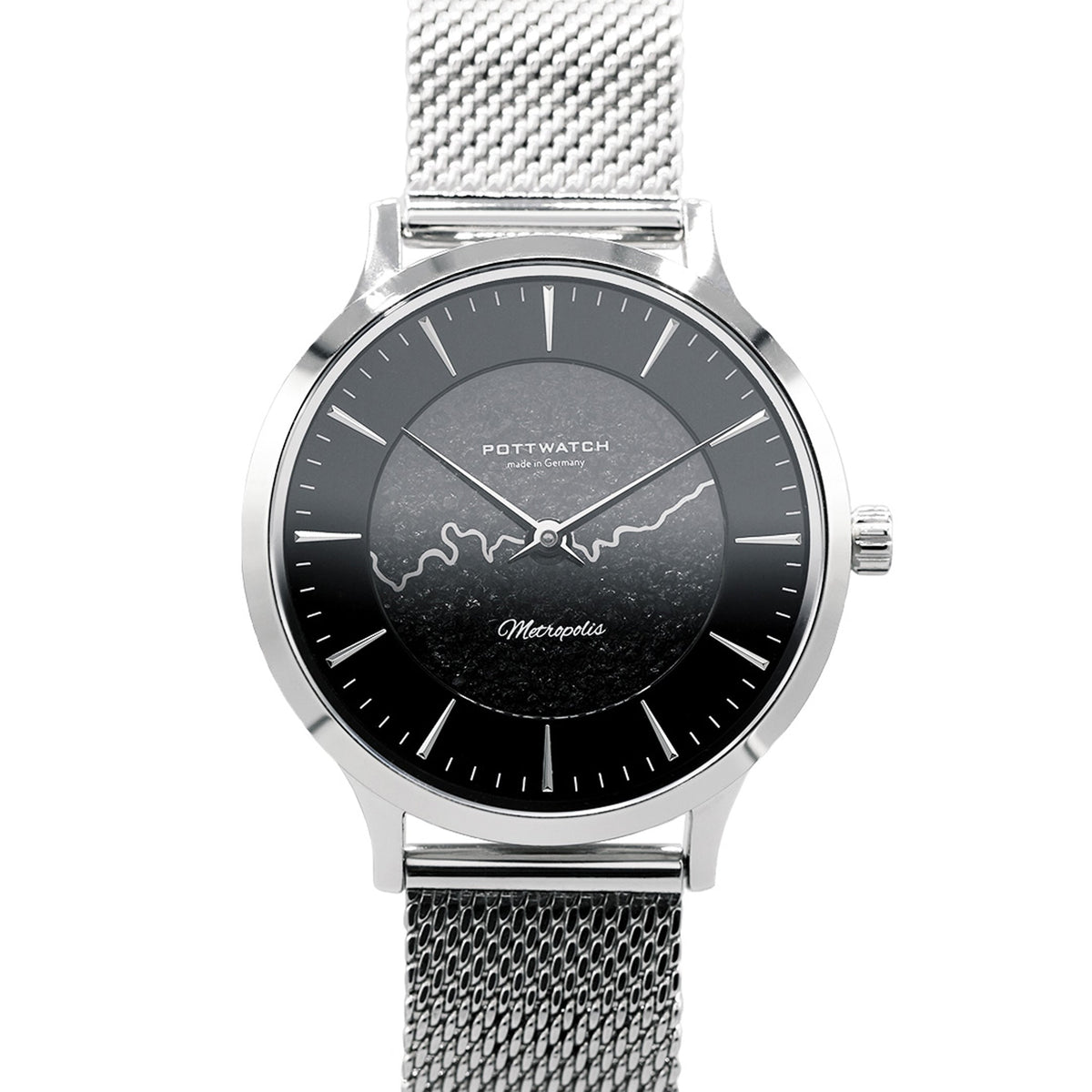 Armbanduhr Metropolis 34 Silber