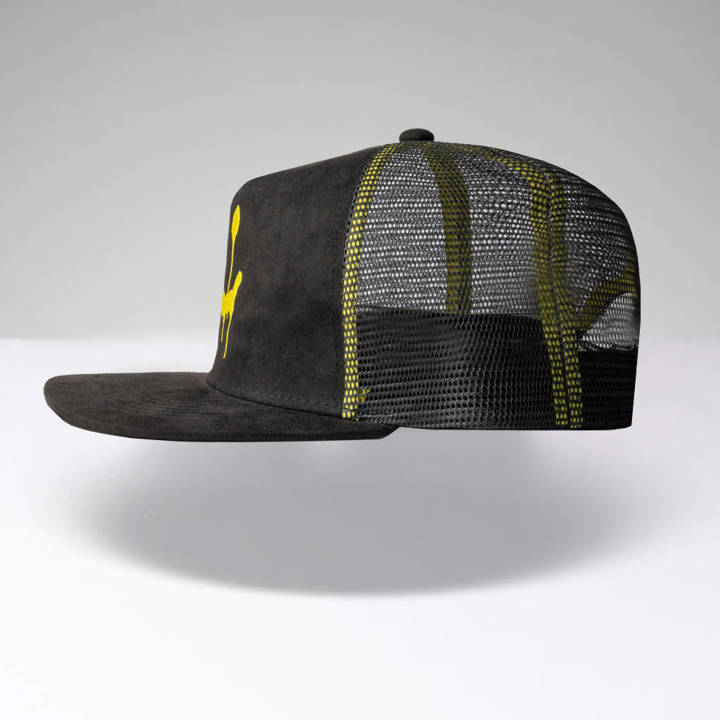 Gorra trucker NEWLOVE - Negro/Amarillo