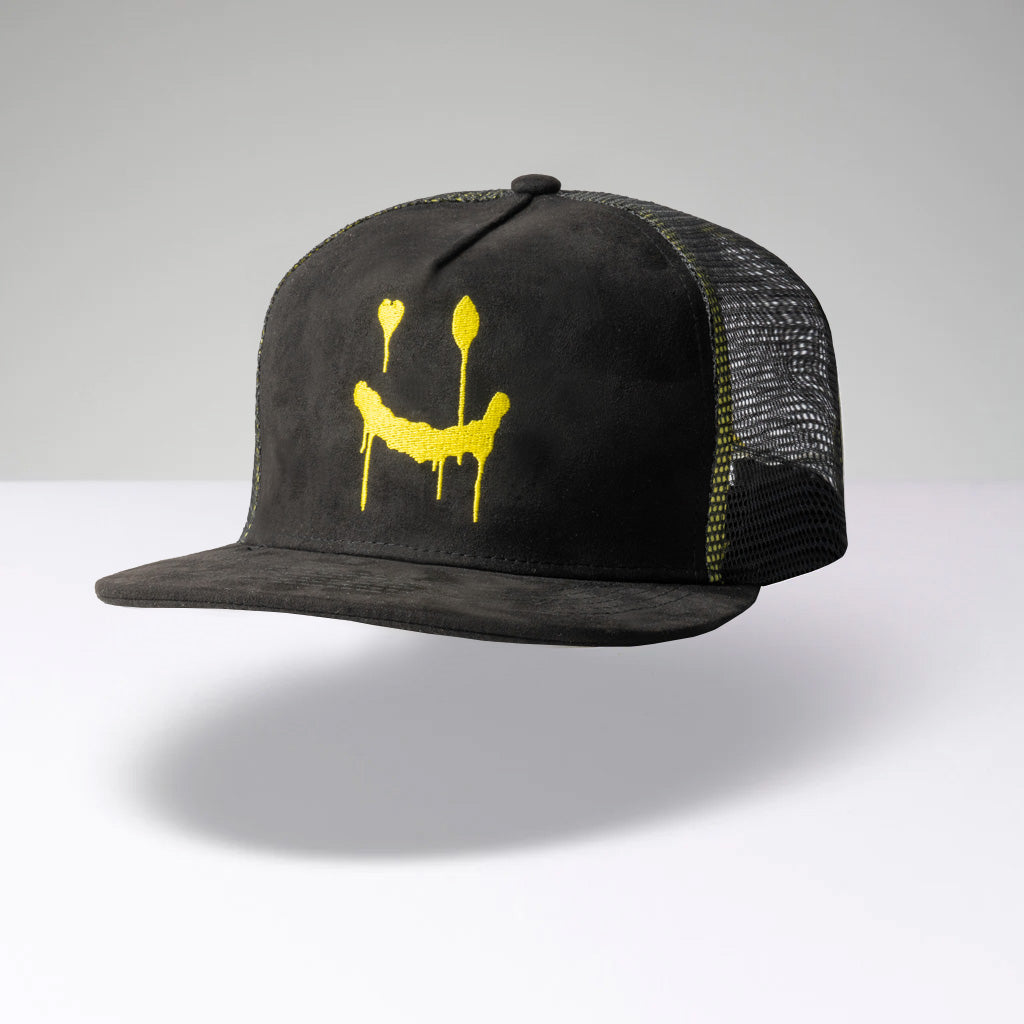 Gorra trucker NEWLOVE - Negro/Amarillo