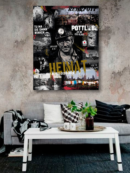 Heimat - Leinwand / Keilrahmen