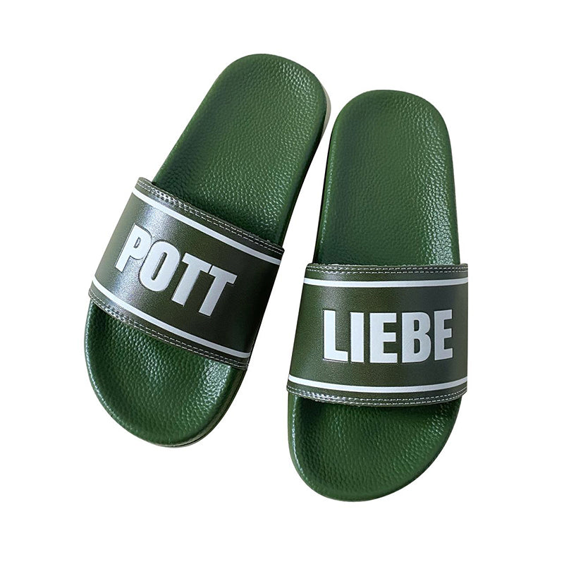 Pottliebe Schlappen Olivgrün