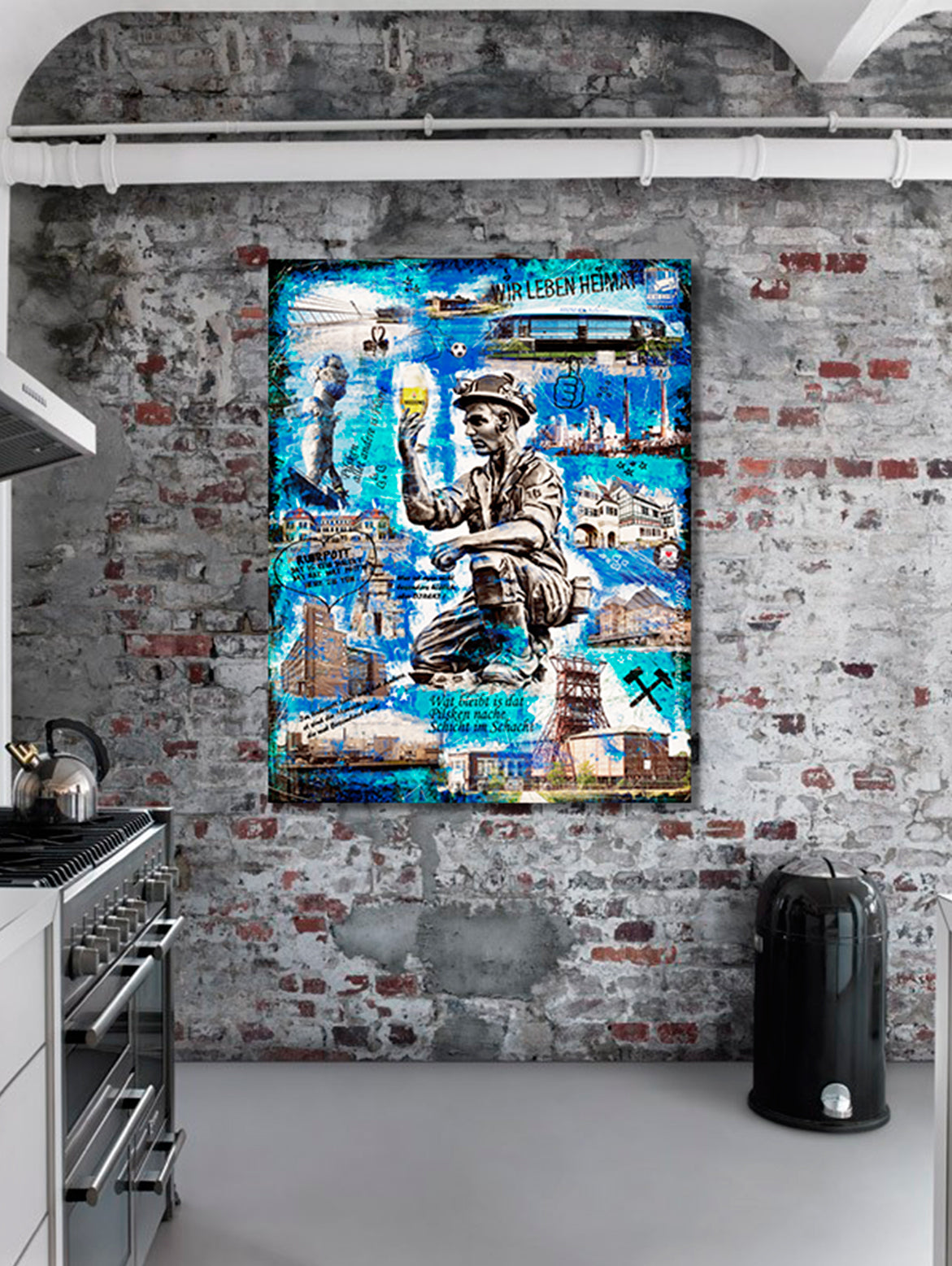 Dat Pilsken "Gelsenkirchen" - vidrio acrílico