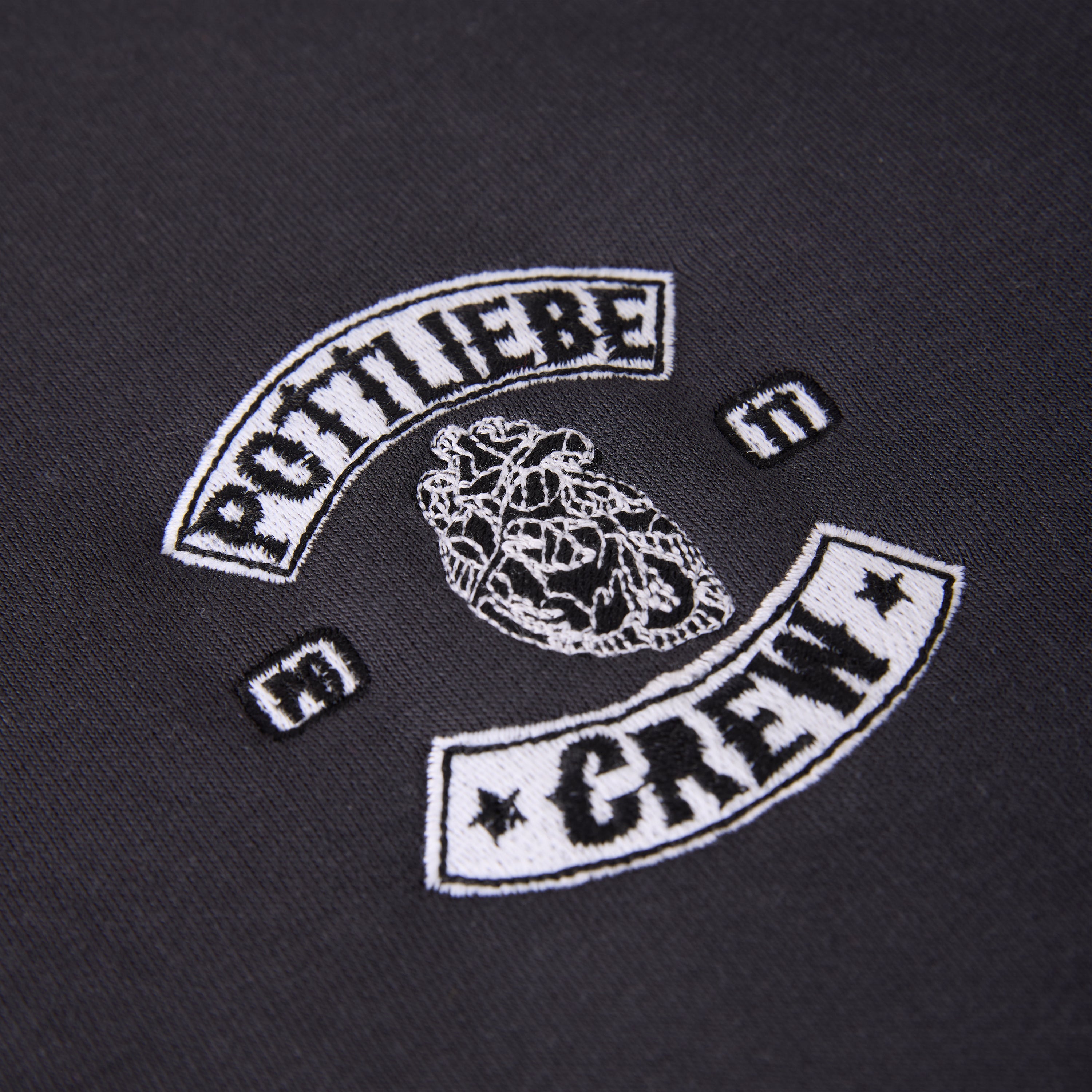 Hoodie "Pottliebe Crew" washedblack
