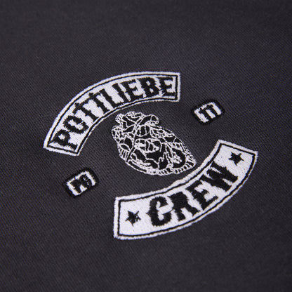 Hoodie "Pottliebe Crew" washedblack