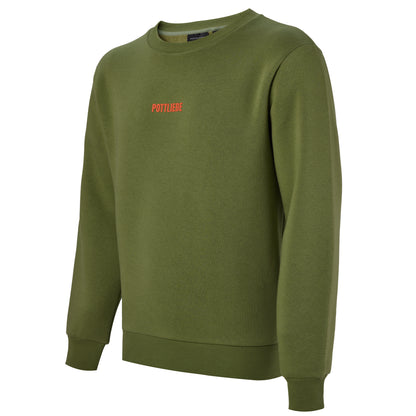 Crewneck "GLÜCK AUF" Olive / Orange