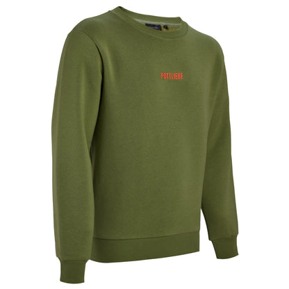 Crewneck "GLÜCK AUF" Olive / Orange