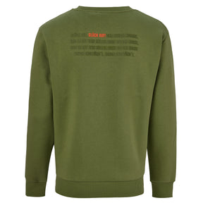 Crewneck "GLÜCK AUF" Olive / Orange