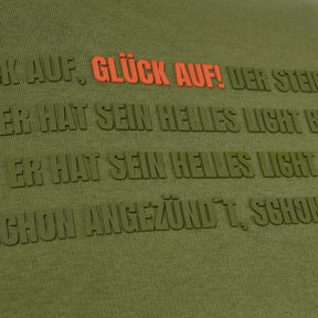 Crewneck "GLÜCK AUF" Olive / Orange