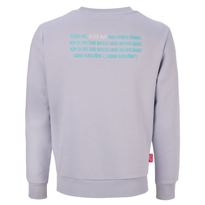 Crewneck "GLÜCK AUF" Grau / Mint