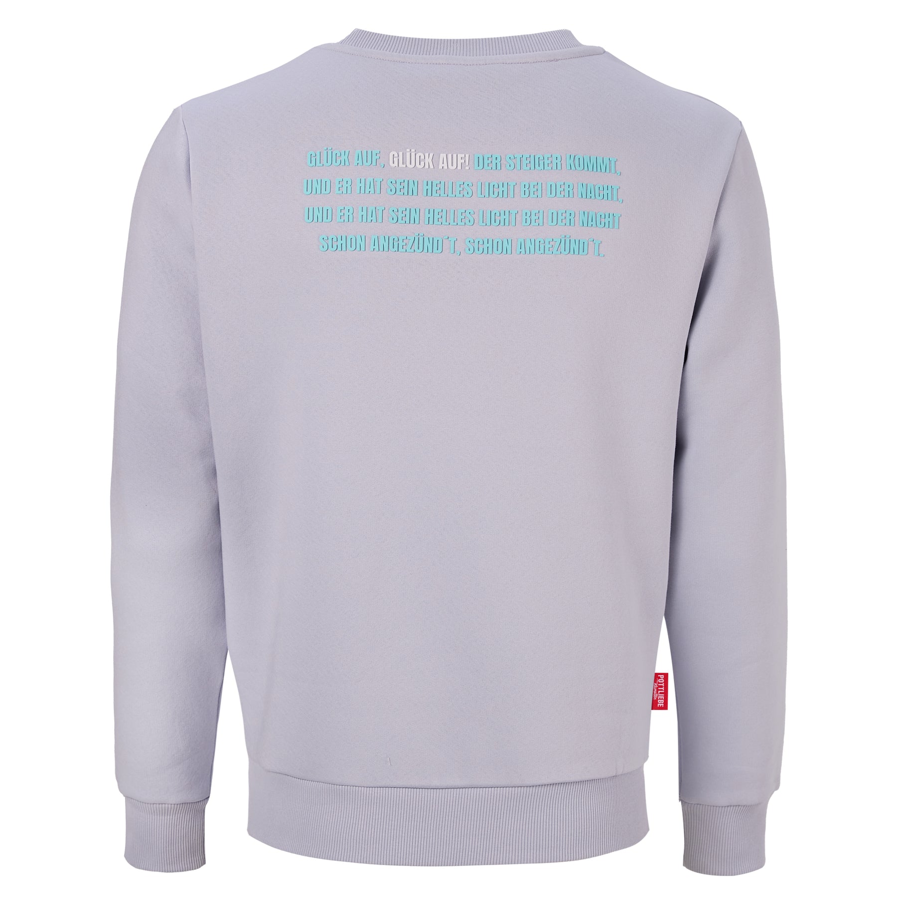 Crewneck "GLÜCK AUF" Grau / Mint