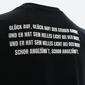 "GLÜCK AUF" Shirt black / white