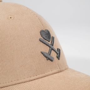 Kohle & Herz Basecap - Kord Beige