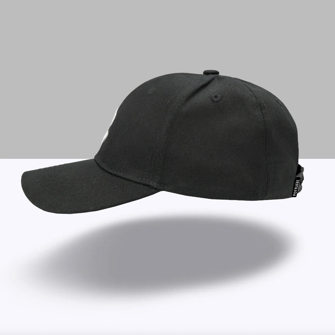 Kohle & Herz Basecap - Schwarz / Weiß