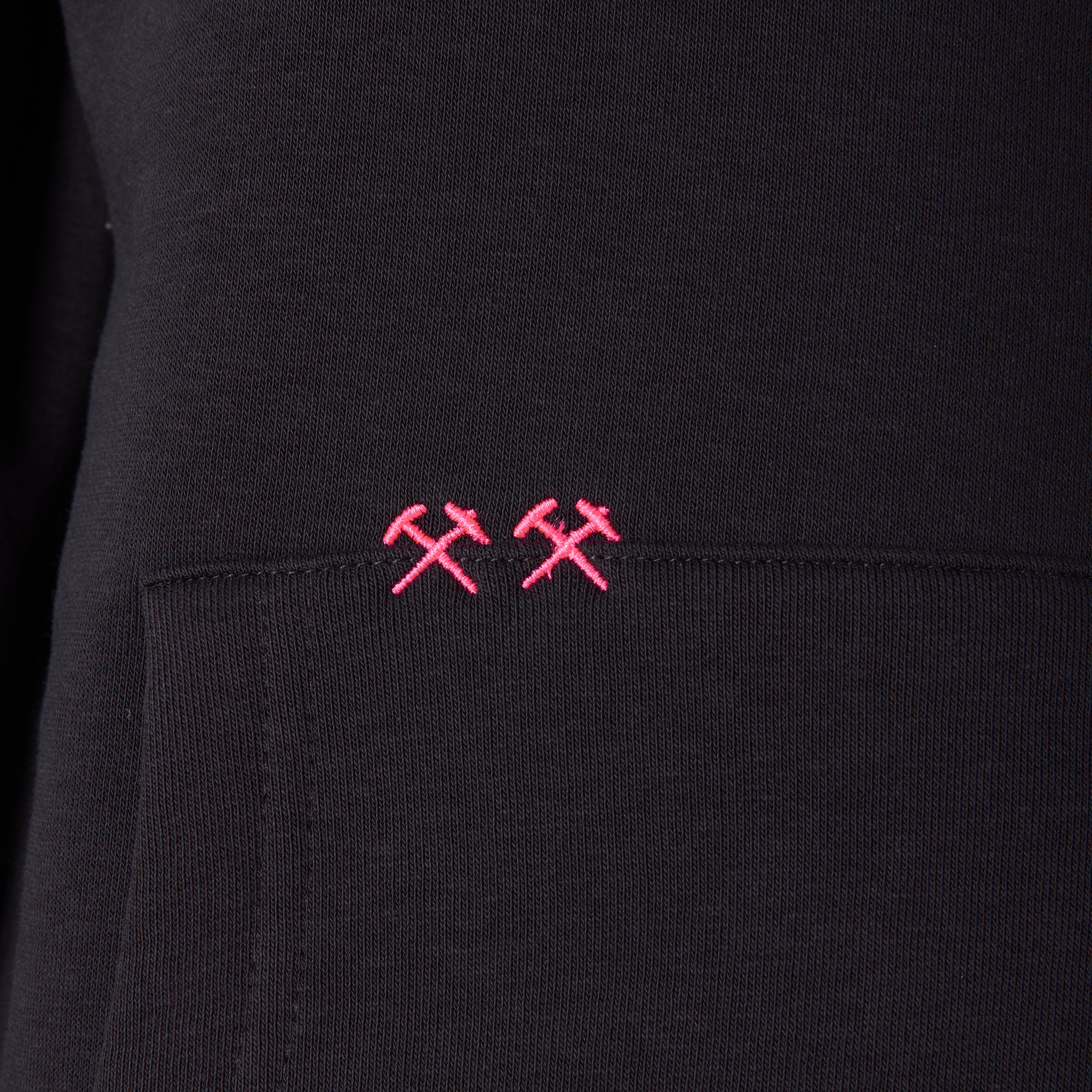 Hoodie "PTTLBE" Washedblack / Neon-Pink