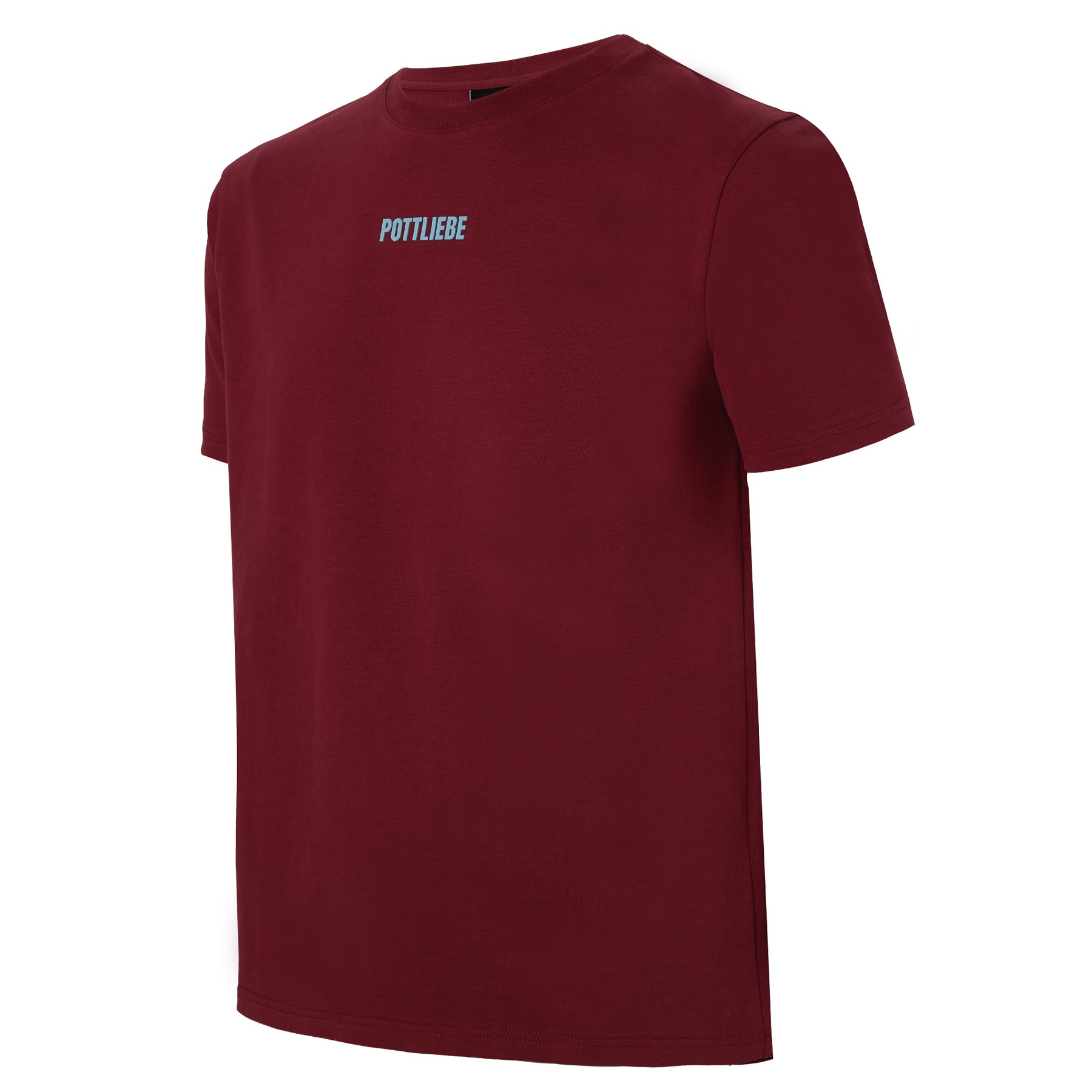 "GLÜCK AUF" Shirt Weinrot / Hellblau