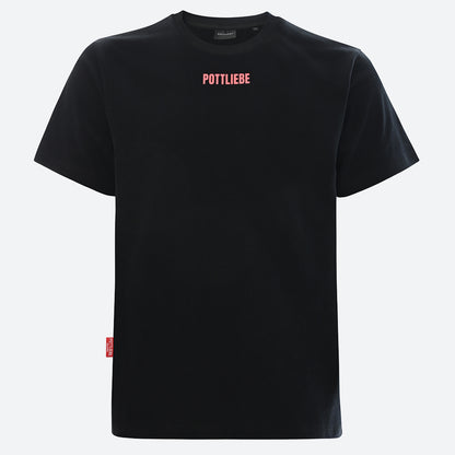 "STRIPES" Shirt black / coral