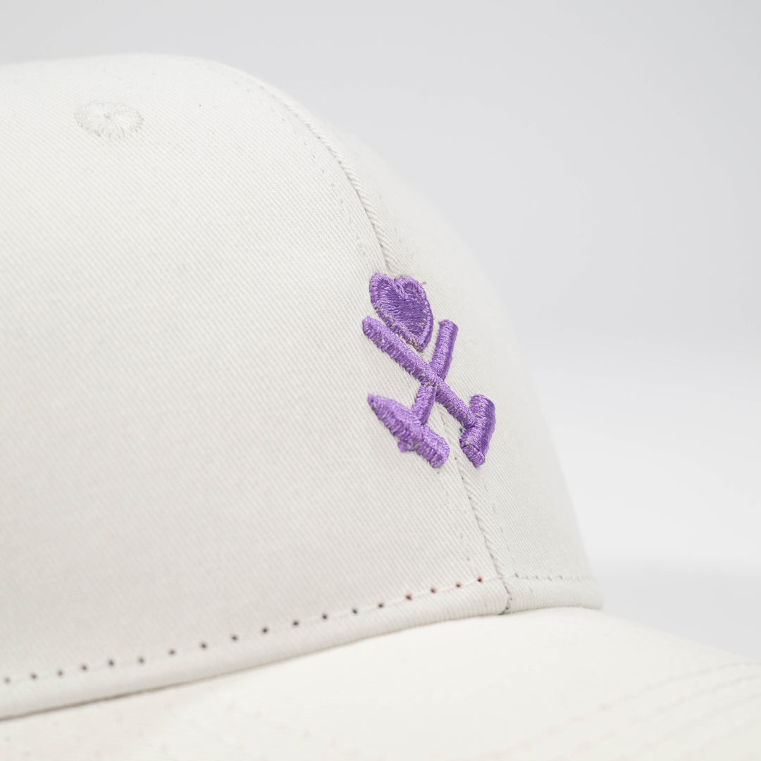 Kohle & Herz Basecap - Hellbeige / Lavender