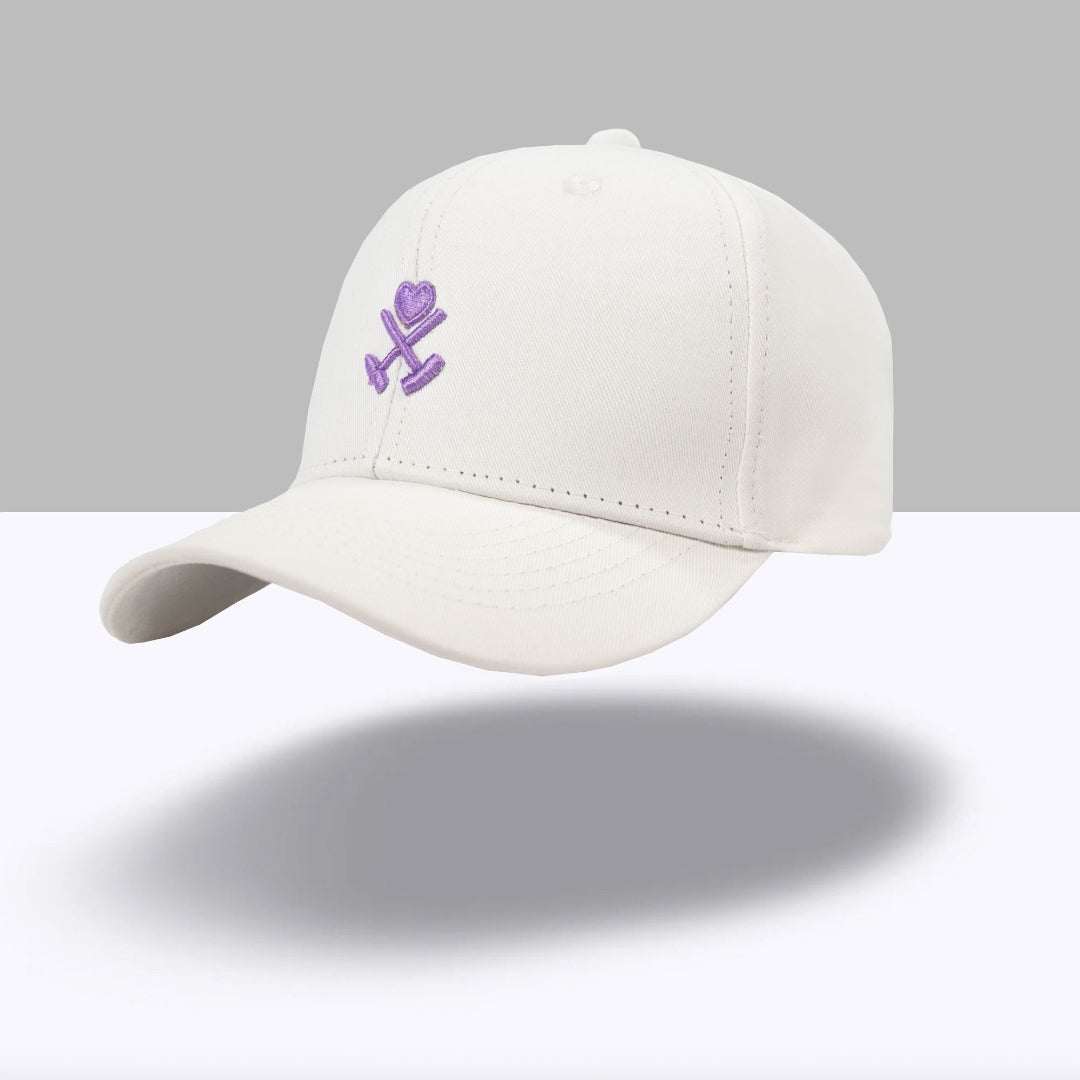 Kohle & Herz Basecap - Hellbeige / Lavender