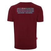 "GLÜCK AUF" Shirt Weinrot / Hellblau