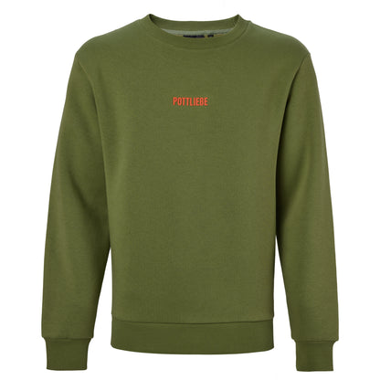 Crewneck "GLÜCK AUF" Olive / Orange