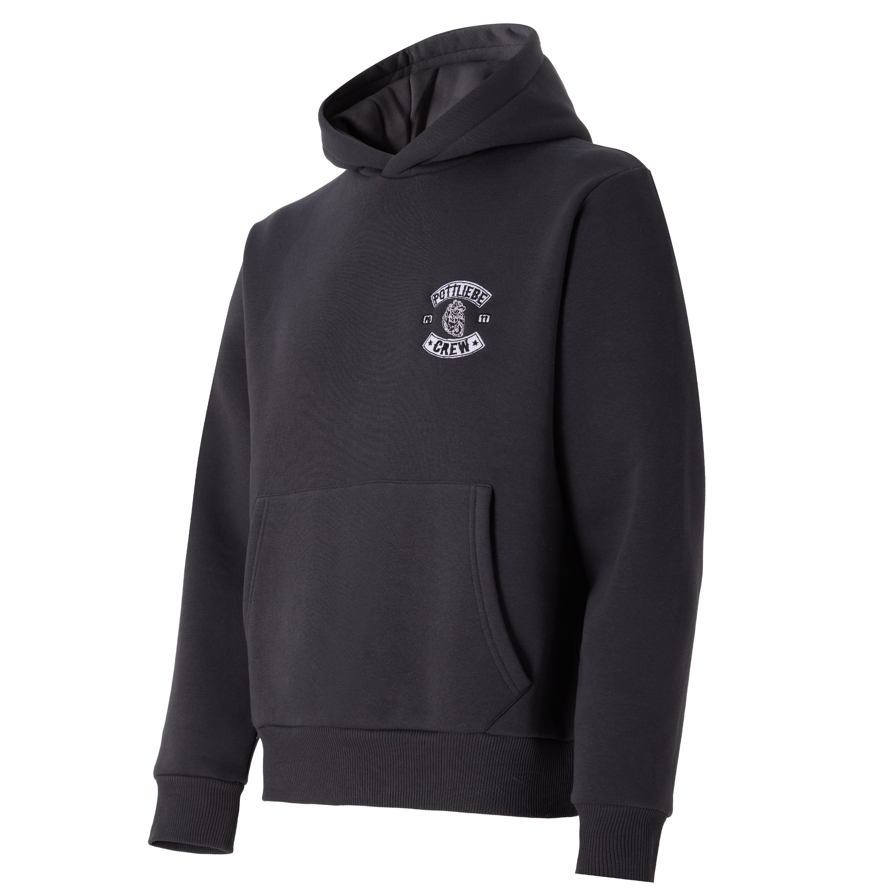 Hoodie "Pottliebe Crew" washedblack