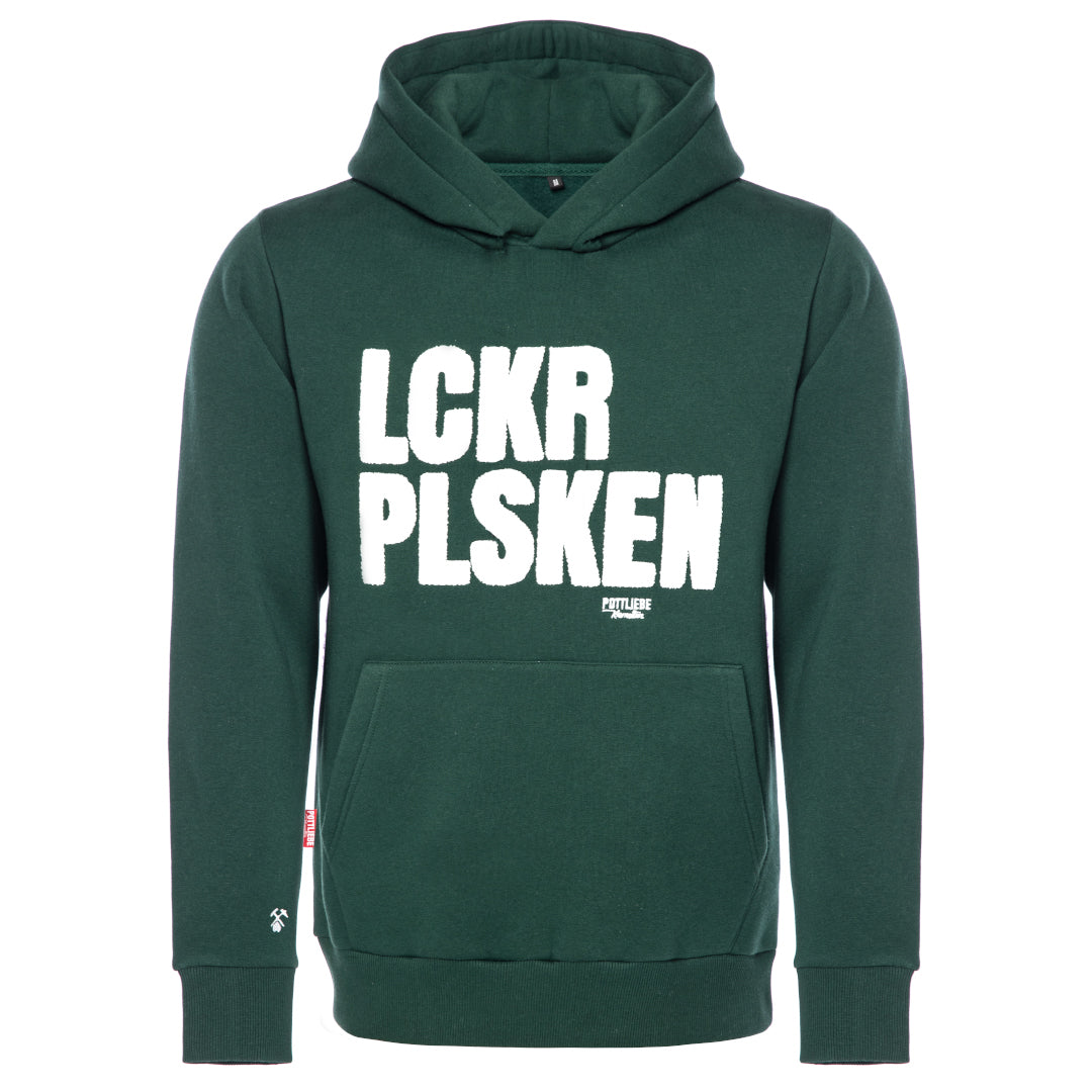 Sudadera con capucha "LCKR PLSKEN" Verde Botella