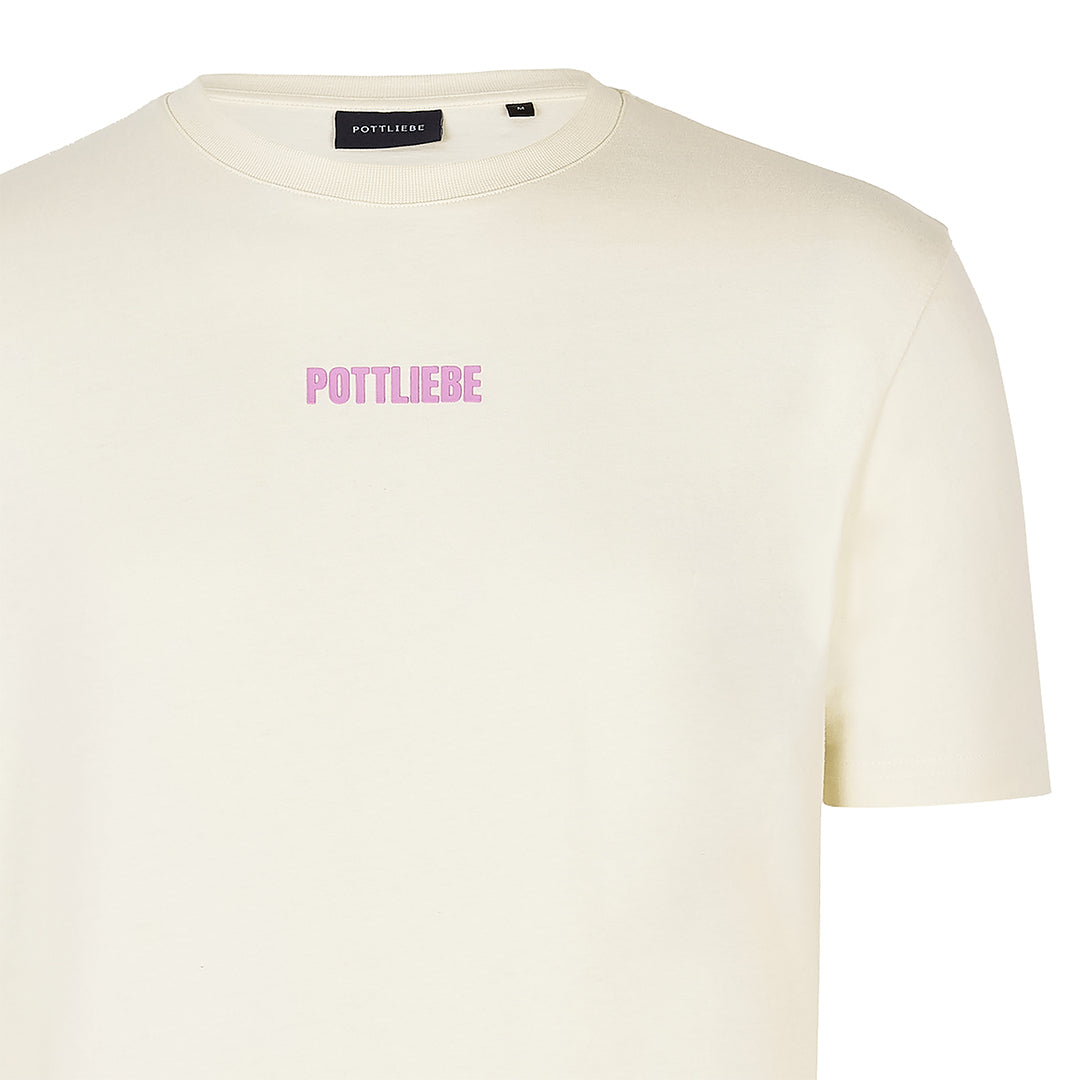 "GLÜCK AUF" Shirt beige / lavender