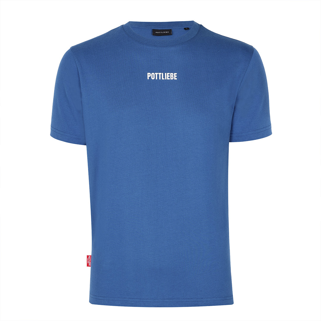 "GLÜCK AUF" Shirt blau / weiß