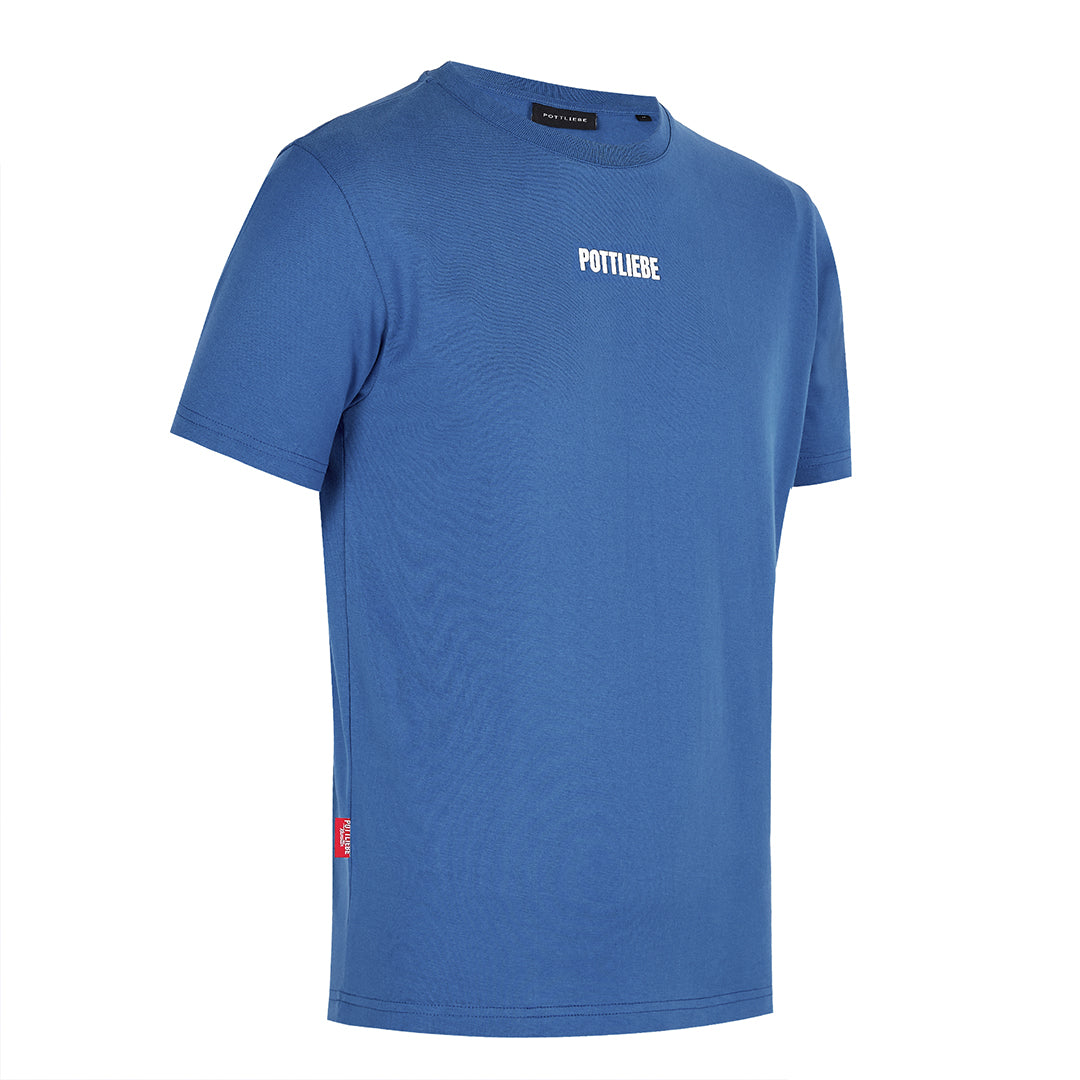 "GLÜCK AUF" Shirt blau / weiß