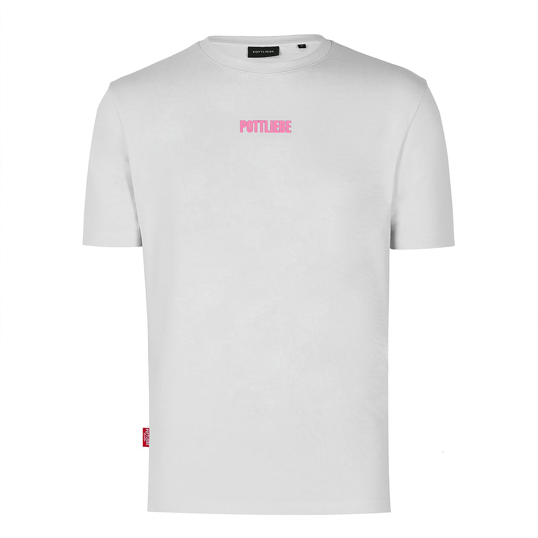 "GLÜCK AUF" Shirt grau / pink