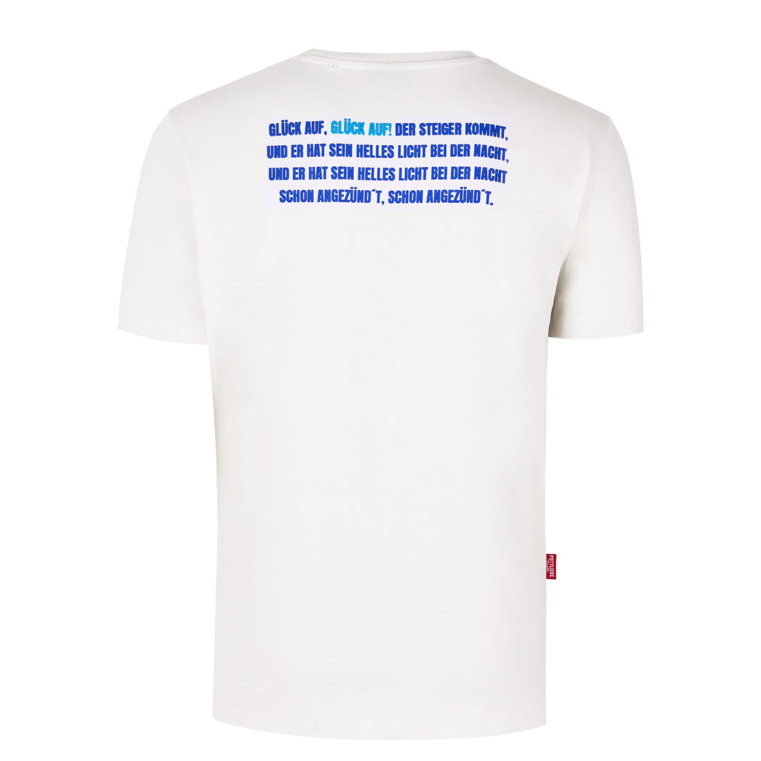 "GLÜCK AUF" Shirt weiß / blau