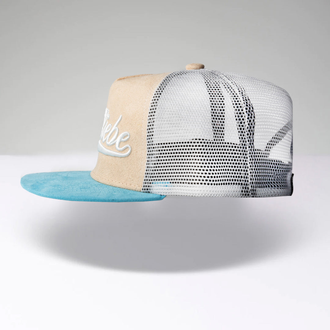 Gorra trucker POTTLIEBE - beige / azul claro 