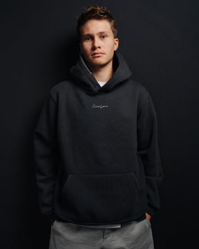 Washedblack Oversized Hoodie Rubber