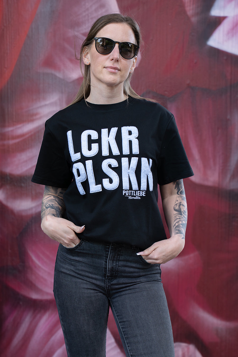 "LCKR PLSKN" Weiß - Schwarz