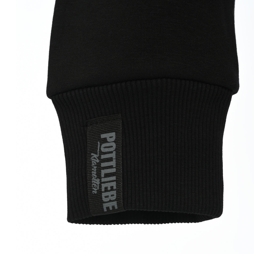 Sudadera con capucha "PTTLBE" Negro / Gris oscuro 