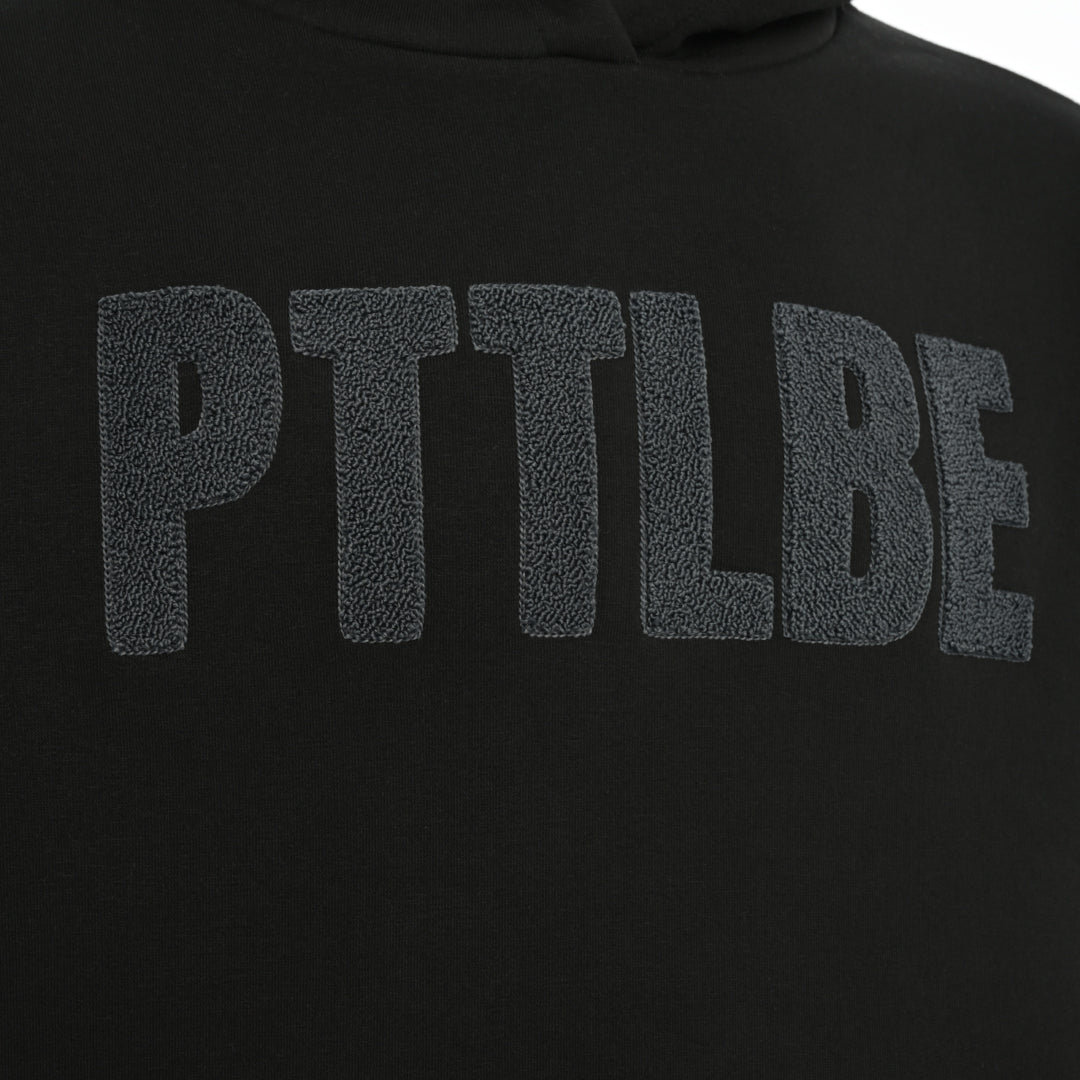 Sudadera con capucha "PTTLBE" Negro / Gris oscuro 