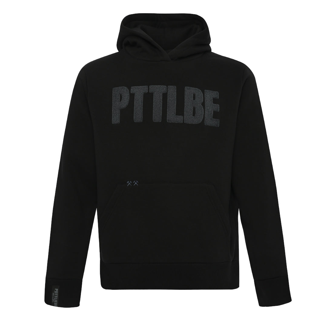 Sudadera con capucha "PTTLBE" Negro / Gris oscuro 