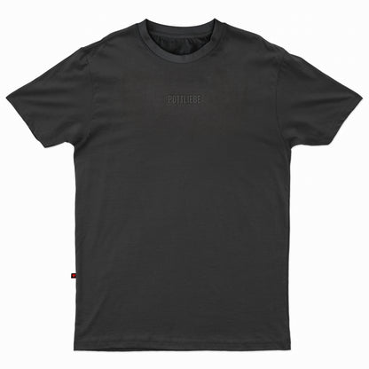 "GLÜCK AUF" Shirt washedblack / blau