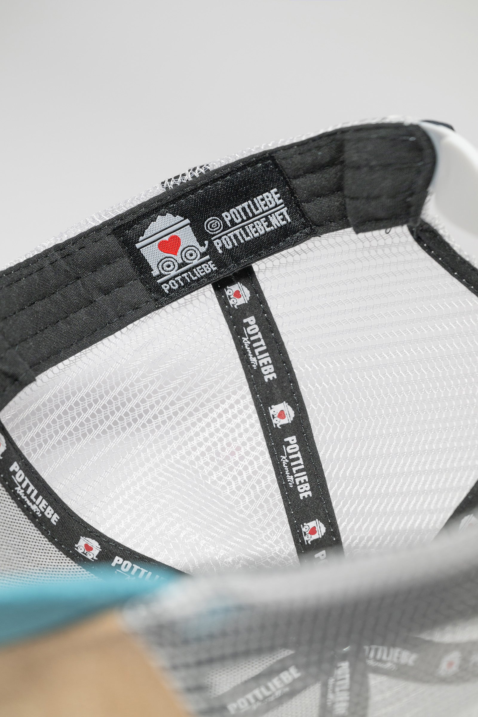 Basecap (Truckercap) POTTLIEBE - beige / hellblau